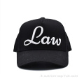 Cappello da baseball nero da ricamo 3d personalizzato